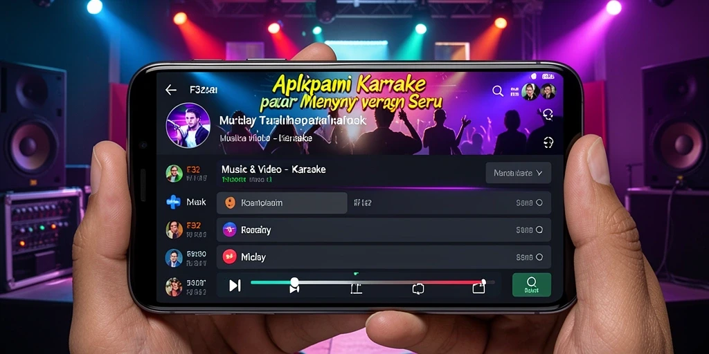Tampilan antarmuka <strong>F32</strong> yang intuitif untuk karaoke yang menyenangkan.
