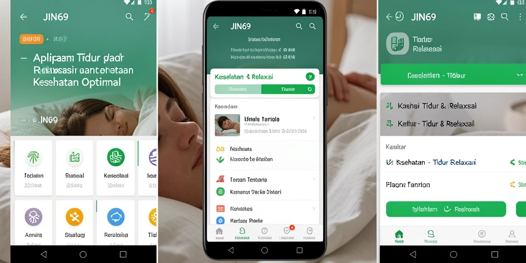 Antarmuka JIN69 yang menenangkan untuk tidur dan relaksasi.